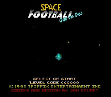 Space Football - One on One (USA) screen shot title